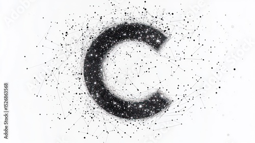 Abstract letter C graphic design