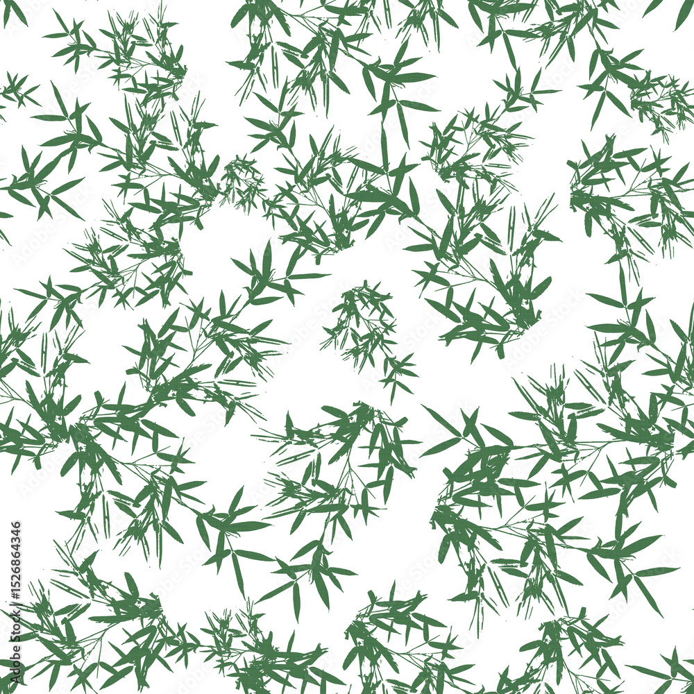Fototapeta premium seamless pattern with green leaves