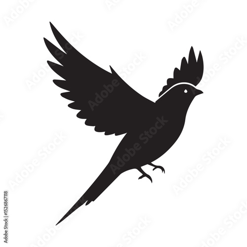 silhouette of a dove
