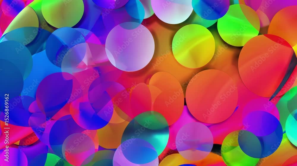 Colorful abstract background overlap layer on bright space with circles effect decoration. Modern graphic design element multicolor style