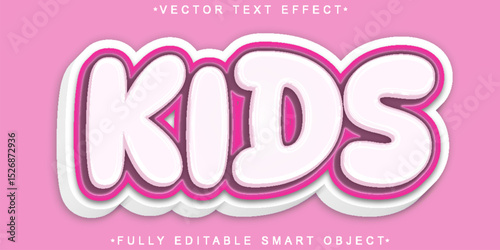  Kids Cute Child Fun Sweet Playful Fully Editable Smart Object Text Effect