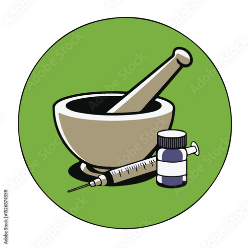 A  pharmacy tools, are used for grinding spices, herbs, and medicines