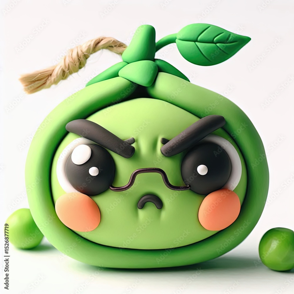 Fototapeta premium peas clay character