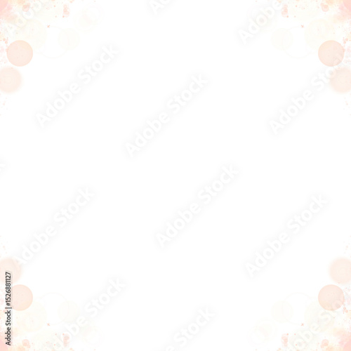 Luxury Sparkling Bokeh Border Frame PNG File With Transparent Background