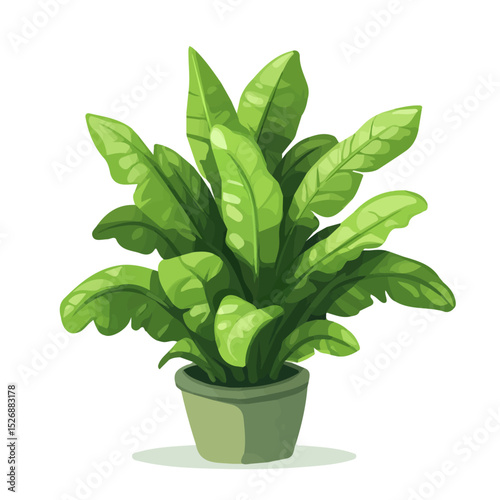 2D flat Macrauchenia vector illustration, isolated on a white background.