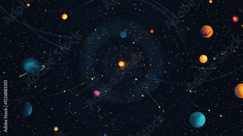 Colorful cosmic swirls