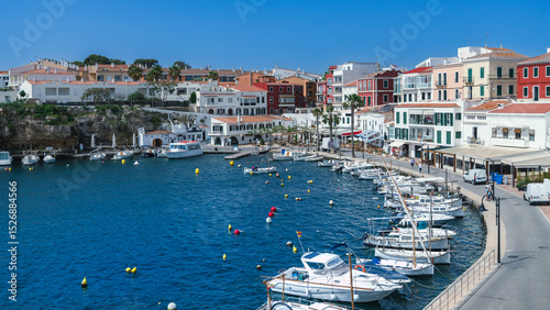view of the port of es castell menorca