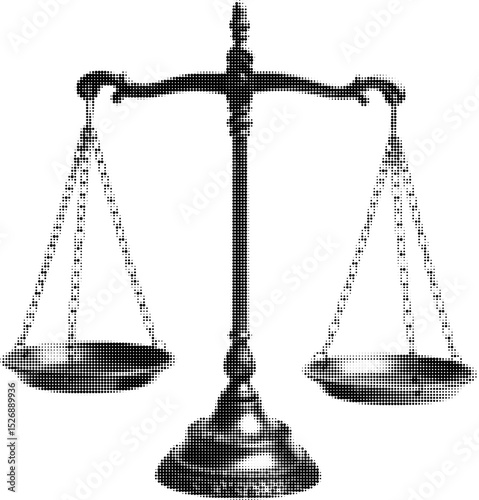 Scales of Justice Symbol: Balance, Law, and Fairness Representing the Legal System