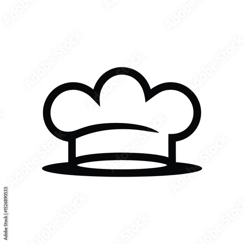 vector icons cooking food chef hat include a pizza slice, a sushi roll, spaghetti and meatballs, a curry bowl burger , fish 
