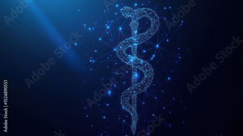 Medical symbol, digitally rendered