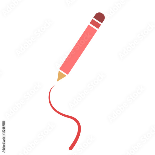 Pencil icon, writing, vector illustration, symbol, design logo template picture, for ui or ux isolated on white for mobile app, editable