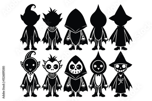 Cute Spooky Cartoon Character Design Illustration for Halloween and Other Fun Occasions