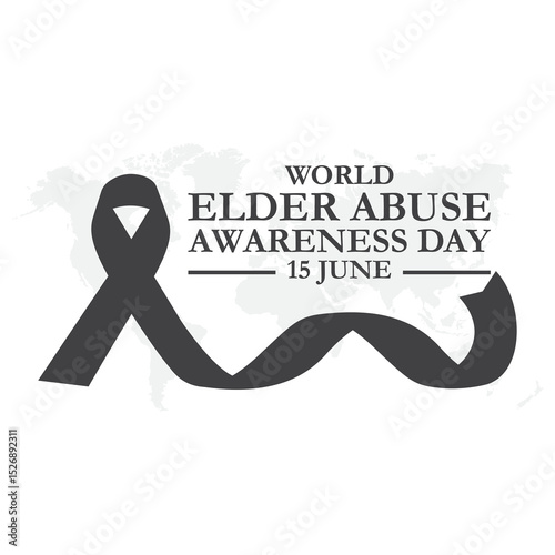 World Elder abuse awareness day is observed every year on June 15. awareness of Elder abuse. Banner poster, flyer and background design. vector illustration, eps file.