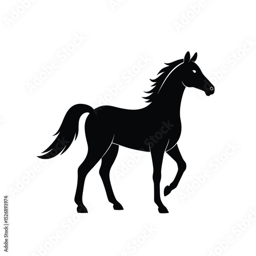 horse silhouette vector