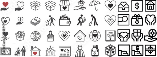 Charity Icons Set