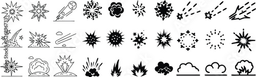Explosion and Effect Icons Set