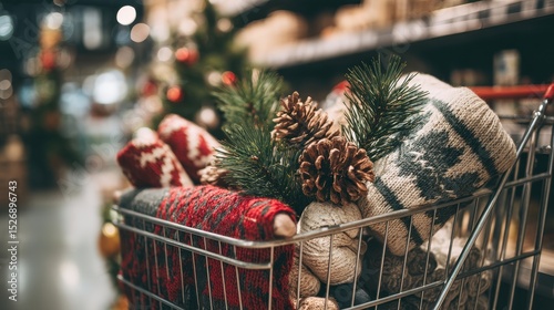 Sustainable Holiday Shopping Eco-Friendly Gifts in a Cart