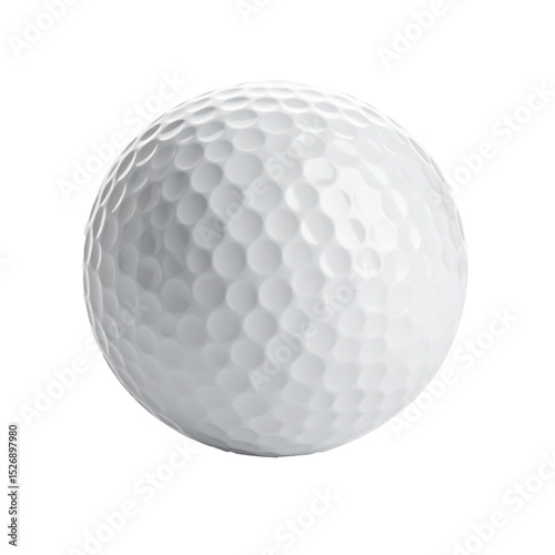 Golfball isoliert auf weißen Hintergrund