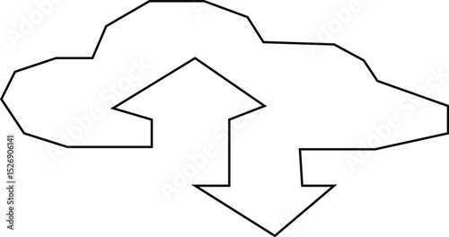 backup vector icon & Cloud Transfer Icon 