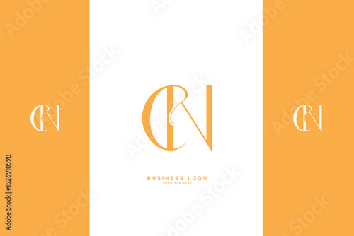  Set Of CN, NC,C , N, Abstract Letters Logo Monogram	
