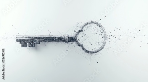 Key with digital network