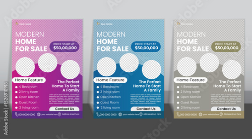 A4 Editable Real Estate Flyer Template – Eye-Catching, Modern & Luxury Property Promotion Design for Realtors and Agencies