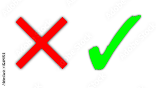 tick and cross icon