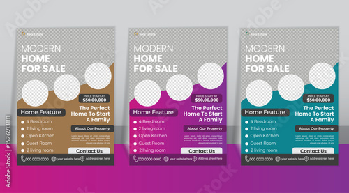A4 Editable Real Estate Flyer Template – Eye-Catching, Modern & Luxury Property Promotion Design for Realtors and Agencies