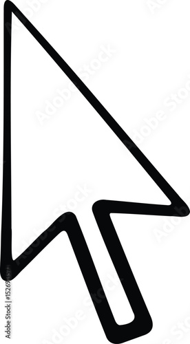 Arrow Pointer: a hand-drawn arrow pointer, set against a backdrop of simplicity and clarity. Conveying the essence of direction and guidance.