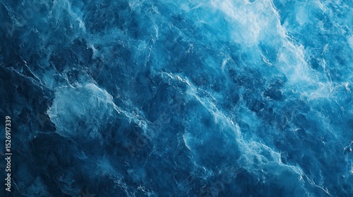 Abstract cerulean blue watercolor wash texture background wallpaper. Copy space, cold ice color art, contemporary artistic backdrop