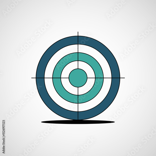 Target icon vector design, Goal aim sign symbol