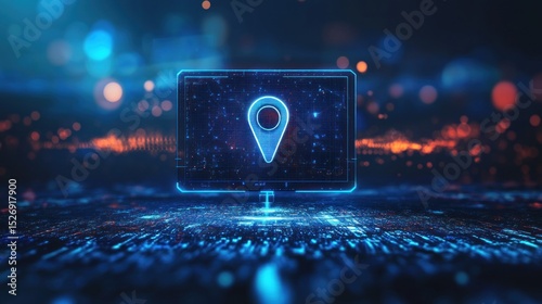 Digital Location Icon