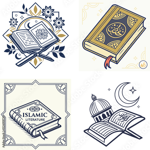 An icon representing Islamic literature.