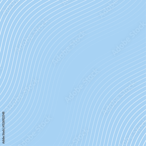 Abstract background with lines and waves. Banner. Element for design isolated. Vector background for brochure, booklet, flyer, poster. Blue and white gradient