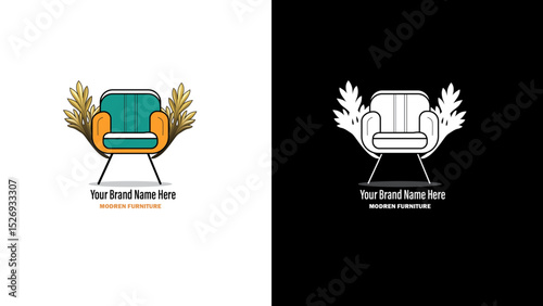Logo, Furniture logo, Modern furniture logo,