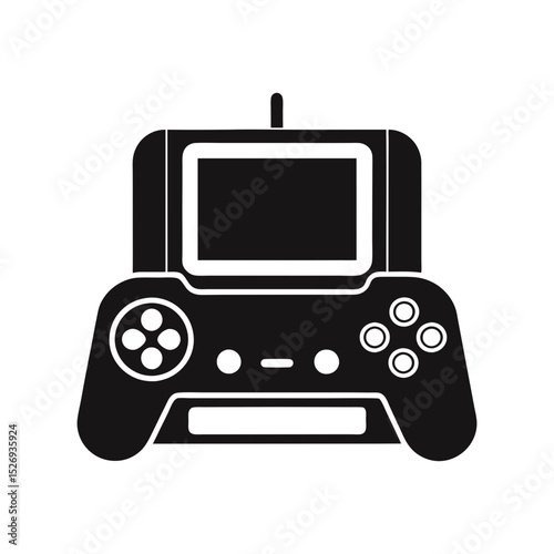 gaming console silhouette illustration