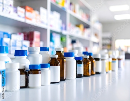 Pharmacy medicine bottles