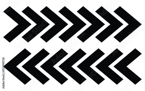 Dynamic moving arrow symbol. Arrow dynamic symbol. Speed, fast arrows symbols set elements. Chevron arrow icon. vector illustration eps 10,