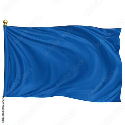 blue flag isolated on transparent background