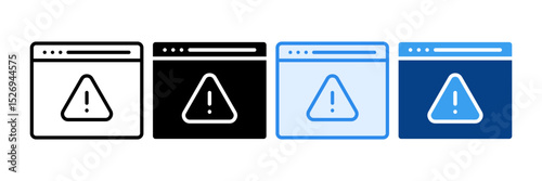 Alert Icon Set Multiple Style Collection