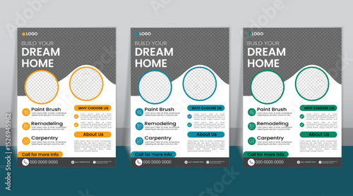 A4 Editable Construction Flyer Template – Professional, Eye-Catching & Modern Design for Building, Contractor, or Engineering Services