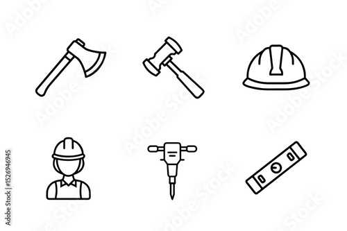 tools icons set
