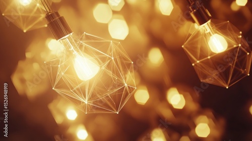 Illuminated Geometric Lamps
