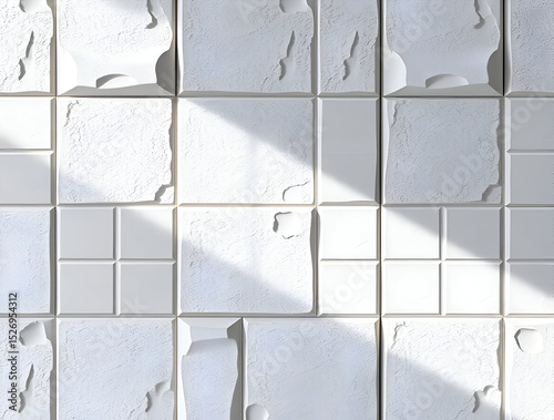 Stunning White Texture: Abstract Tile Design Background