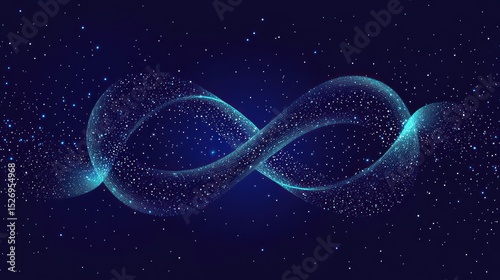 Infinity symbol, cosmic design