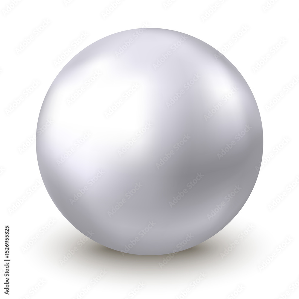 Obraz premium Chrome, silver or aluminum 3d sphere.