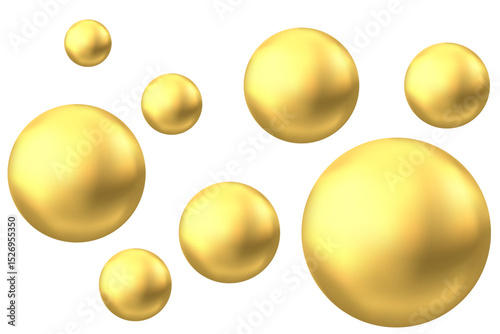 Golden collagen, keratin or serum bubbles.
