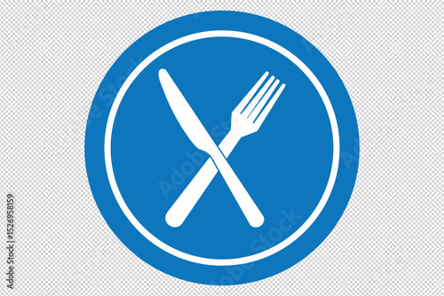 place setting cutlery knife and plate set icons of vector illustration EPS 10