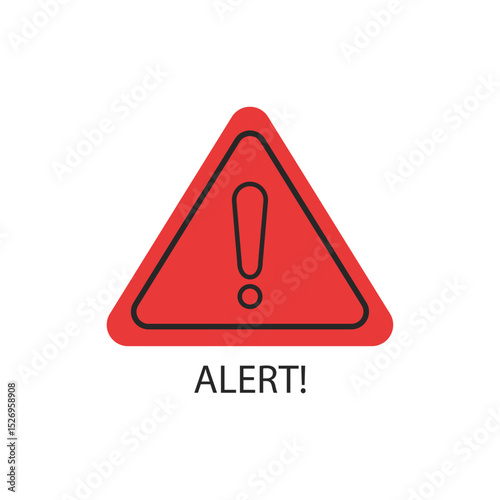 Warning triangle icon. Warning sign with exclamation mark. Caution and attention icon