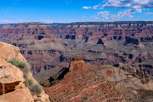 View from South Kaibab Trail at Grand Canyon National Park. photo